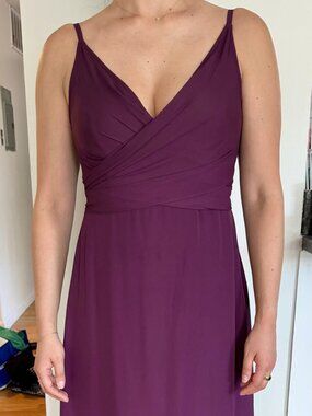 ASOS Purple maxi bridesmaids dress